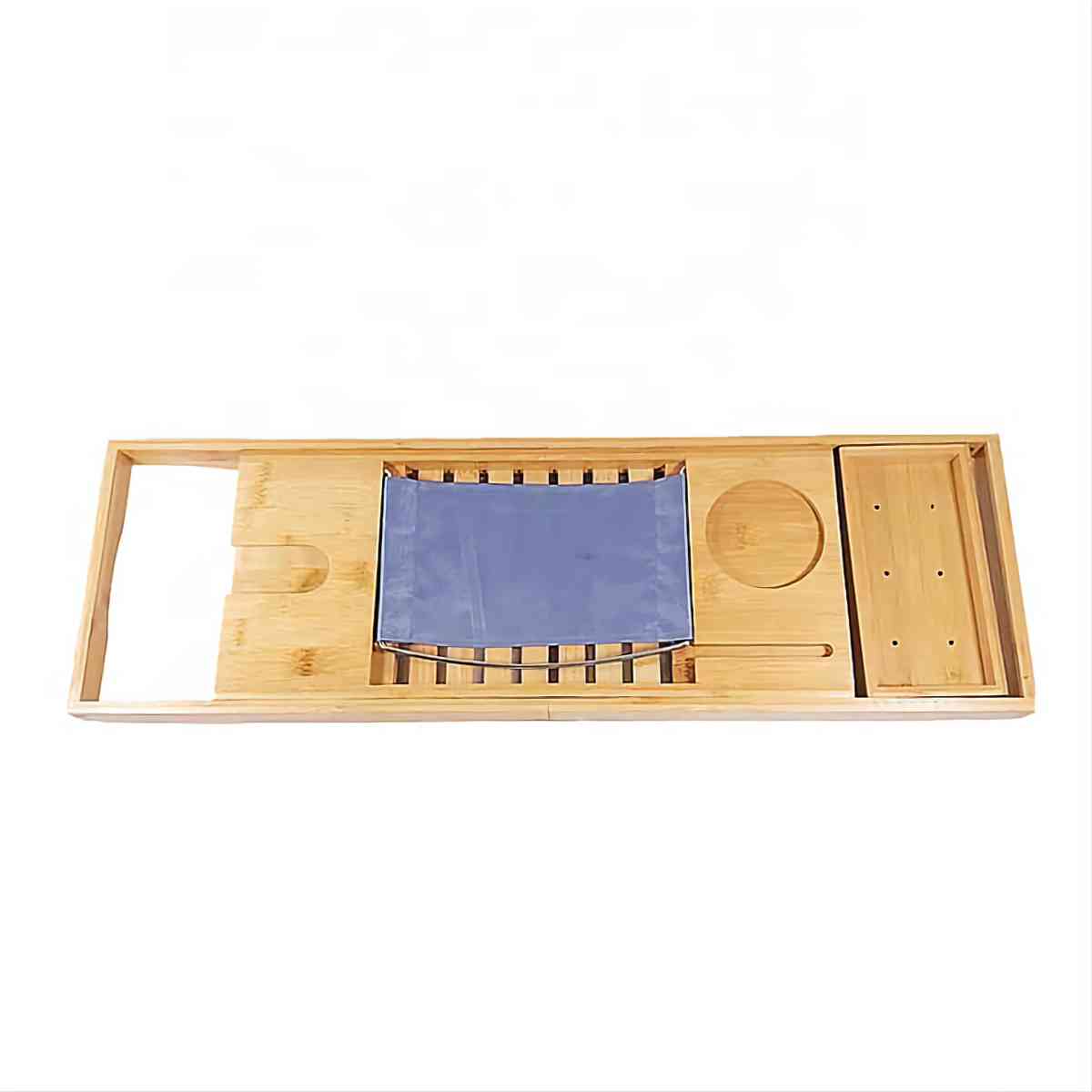 Home It EXPANDABLE Natural BAMBOO BATHTUB TRAY CADDY 27 34 - Pinellas Park, Florida - FleaMarketBay