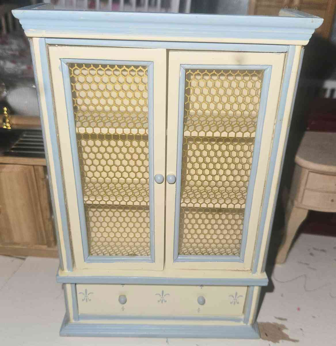 Beige Dollhouse Display Cabinet - Rochester, New Hampshire - FleaMarketBay