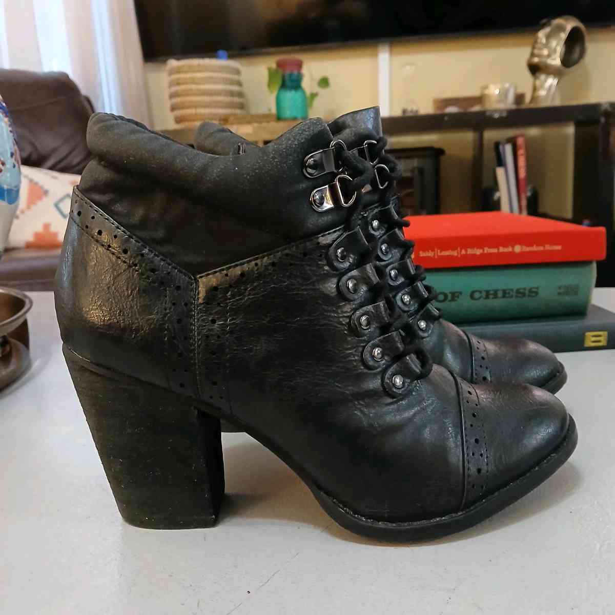 Not Rated Black Ankle Boots for Women Size 8 - Indianapolis, Indiana - FleaMarketBay