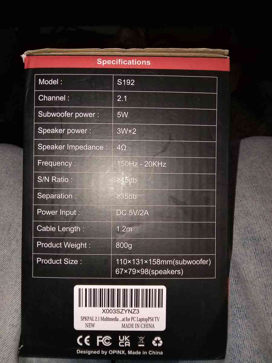 spkpal speakers with subwoofer - Tulare, California