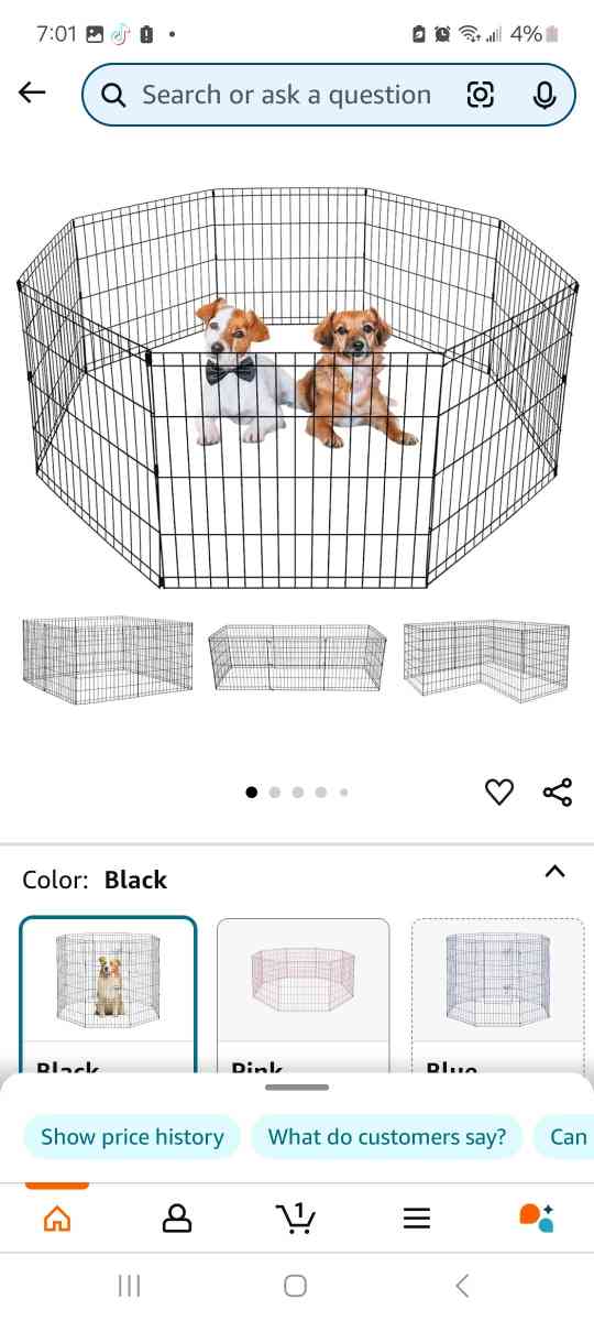BestPet Dog Pen Dog Playpen Puppy Pet Playpen 8 Panel Indoor - Austin, Texas - FleaMarketBay
