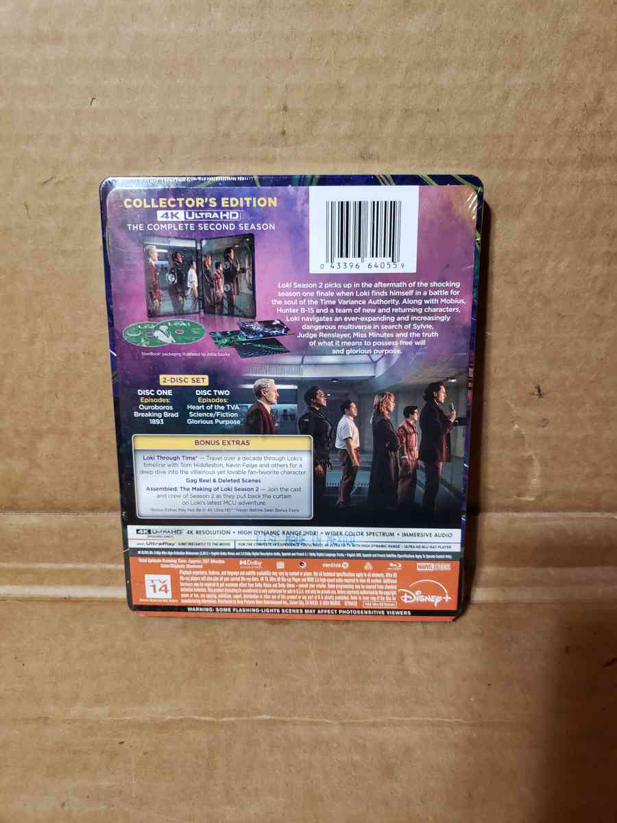 Loki The Complete Second Season  4K UHD Bluray Steelbook NEW - San Antonio, Texas - FleaMarketBay