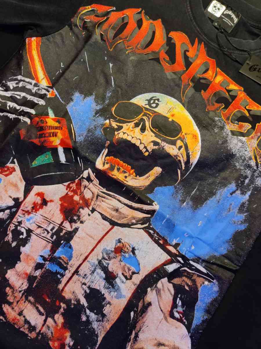 Godspeed Victory Toast Tshirt Black Wash - Union, New Jersey - FleaMarketBay