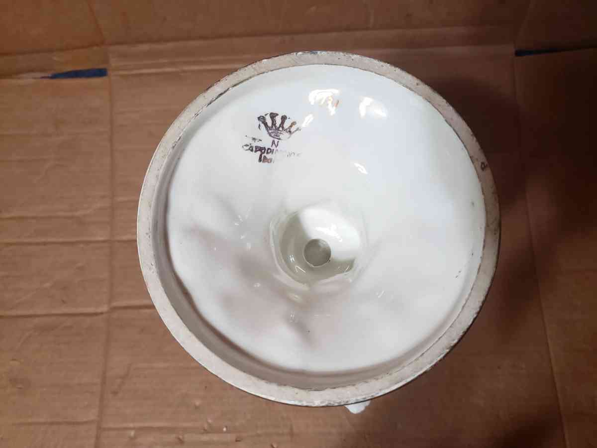 Capodimonte Marked Porcelain Italy Vase Lady  Child - San Antonio, Texas - FleaMarketBay