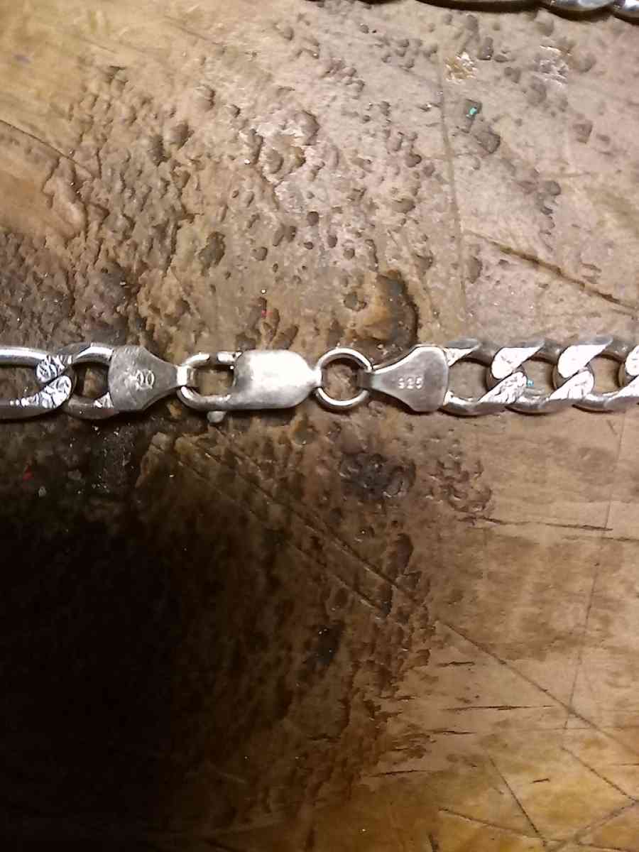 22 inch Hallmark diamond cut 925 Italian silver necklace - Paragould, Arkansas - FleaMarketBay