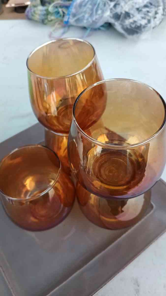 very good quality smoked glasses for 25 5 pieces - Adelanto, California - FleaMarketBay