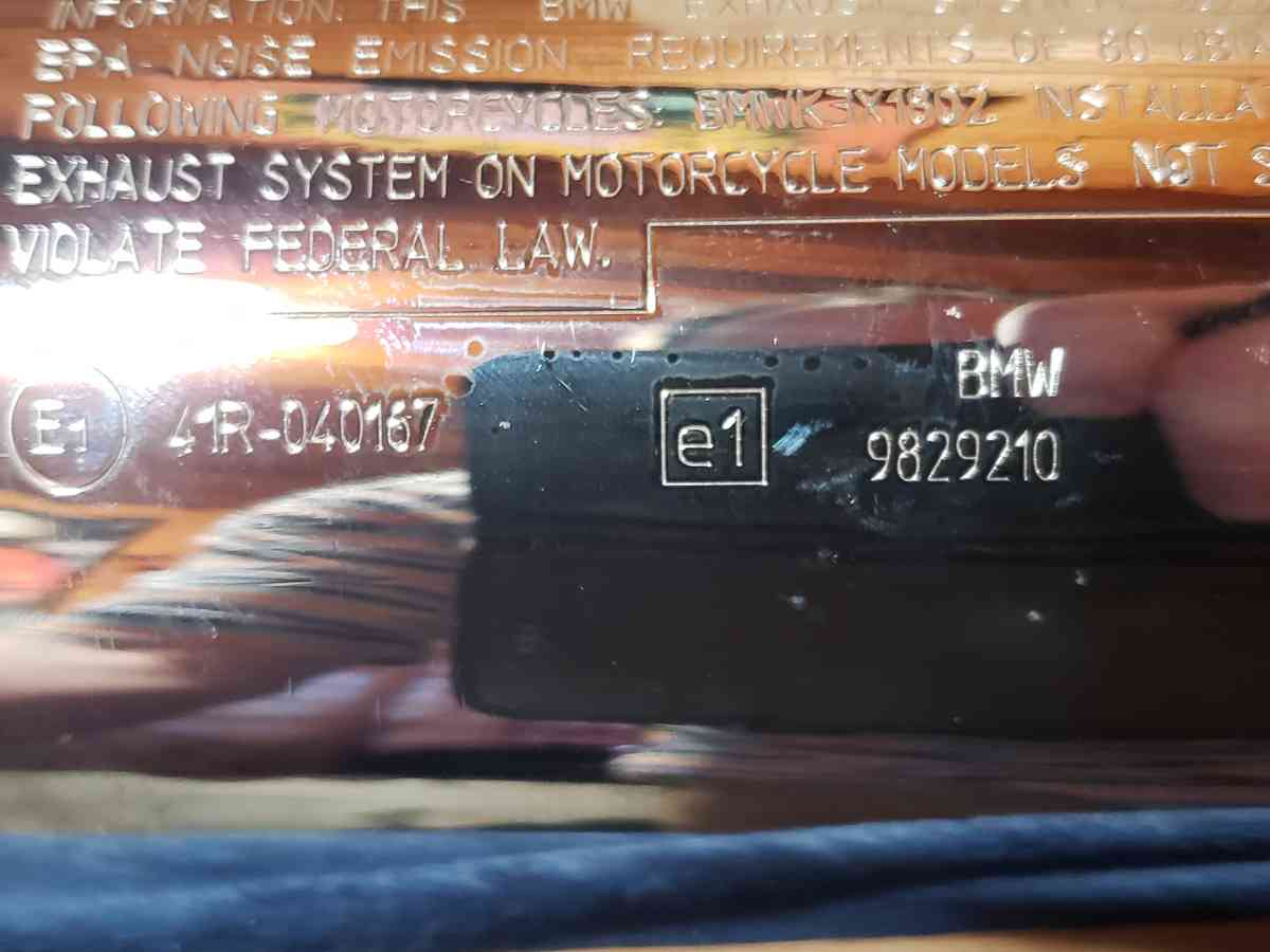 BMW R18  Roctane OEM EXHAUST Muffler Silencer 9829210 - San Antonio, Texas - FleaMarketBay