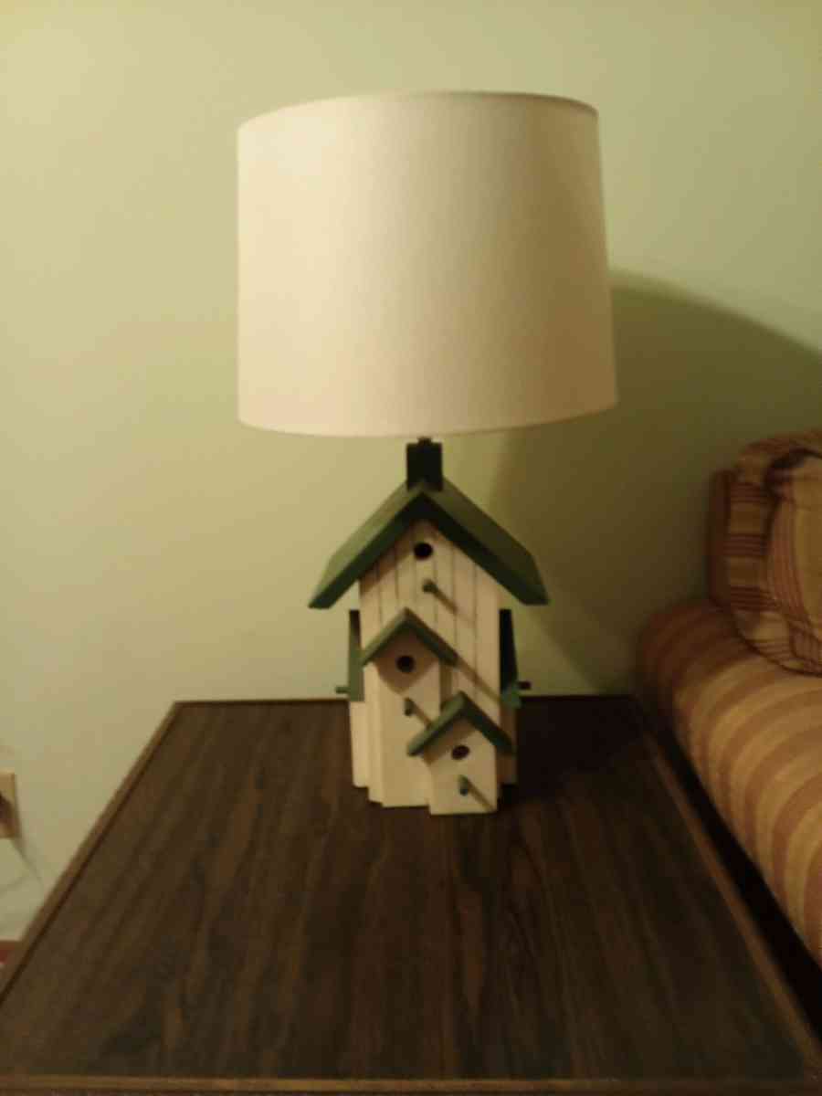Wooden Bird House Lamp - Demopolis, Alabama