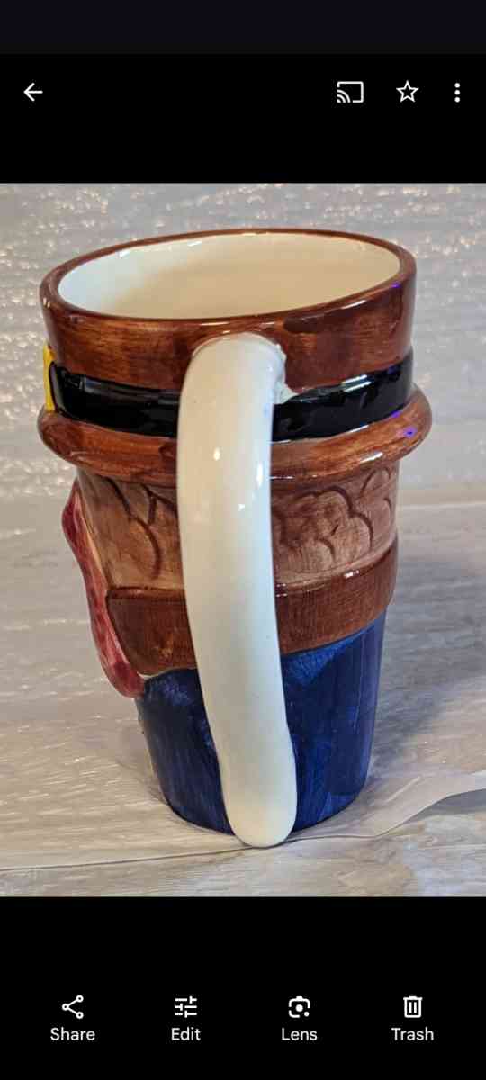 Rare Vintage Thanksgiving WCL Ceramic Turkey Mug - Phoenix, Arizona - FleaMarketBay