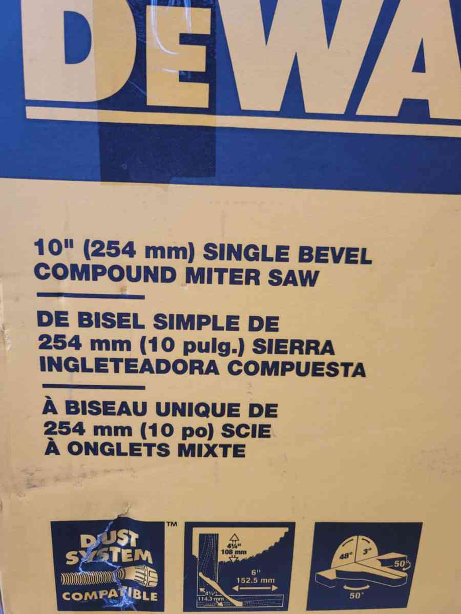 Miter Saw Dewalt DWS713 ELECTRIC  Like New Working Very Good - Houston, Texas - FleaMarketBay