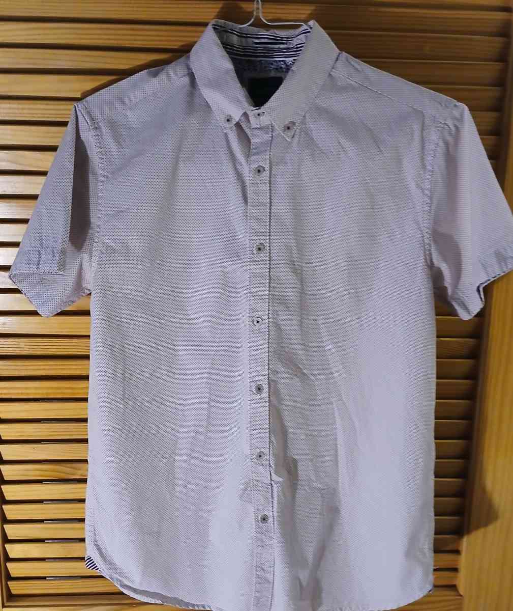 3 Mens Button Up Short Sleeve Shirts