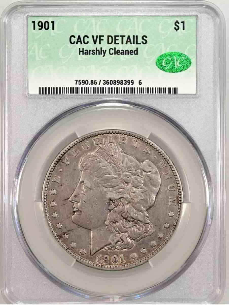 1901 P Morgan Silver Dollar - Camden, New Jersey