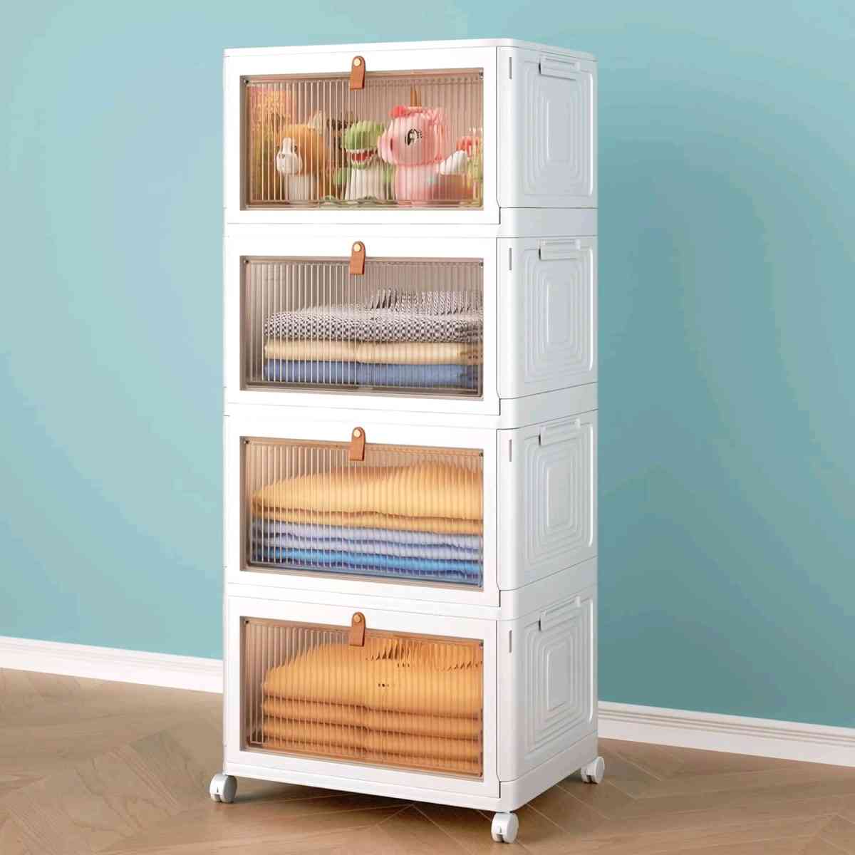 Amazon 4 tier magnetic drawer rack storage bin collapsible