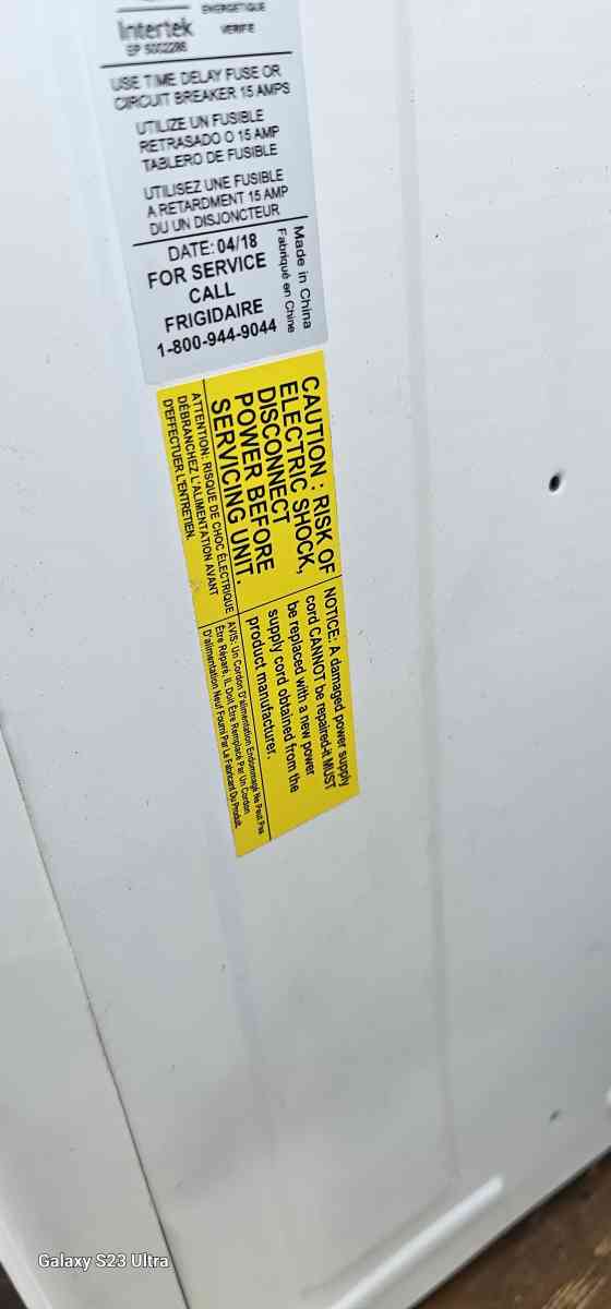 frigidaire Model FFRS0822S1E New W Control Remote - Las Vegas, Nevada - FleaMarketBay