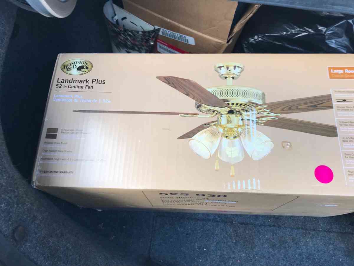 brand new ceiling fan with lights