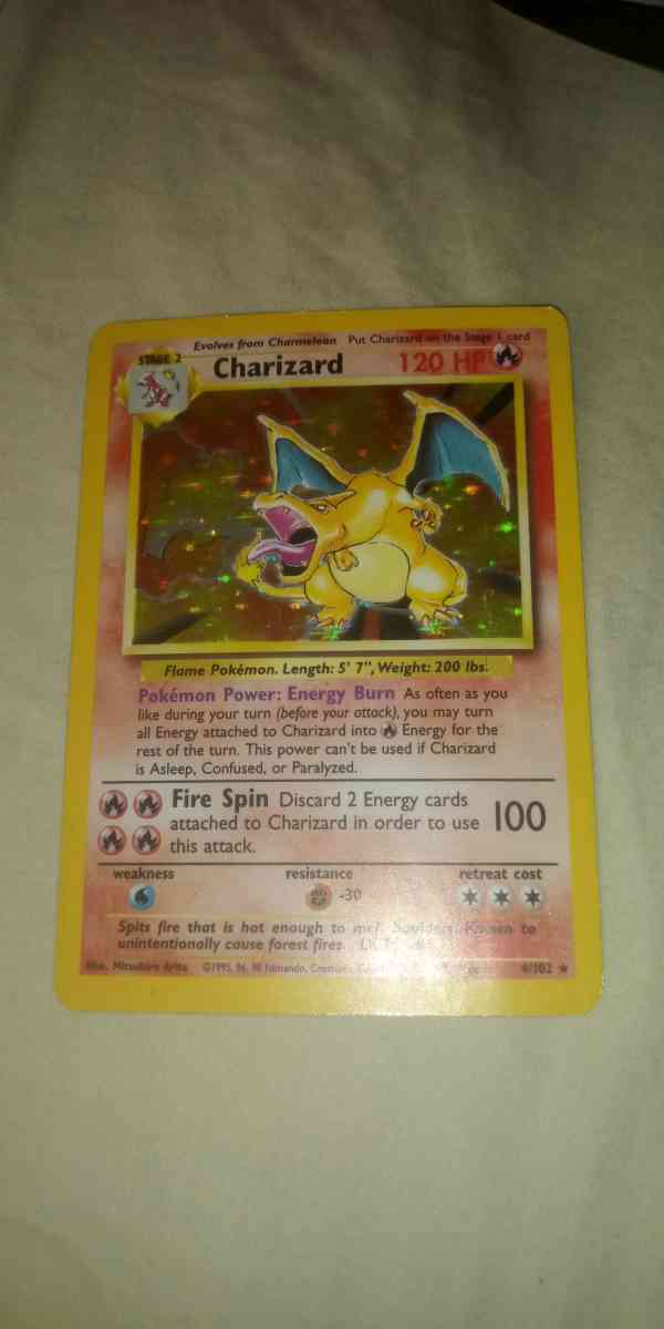 1st edition charizard trying to make some money thanks - Ellenburg, New York