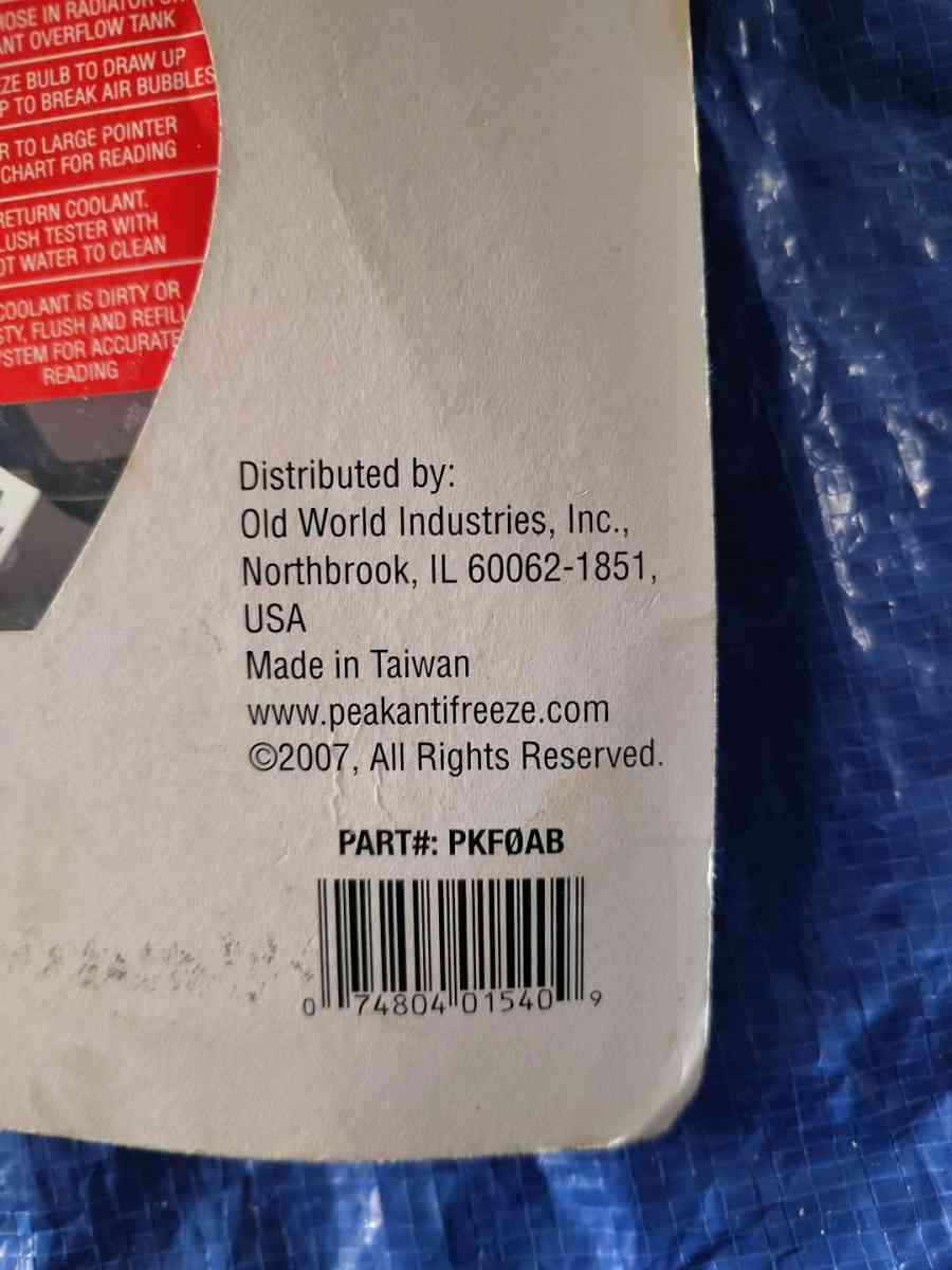 radiator and coolant tester - Toledo, Ohio - FleaMarketBay