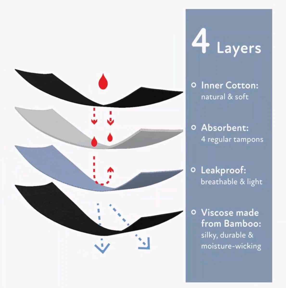 10 pairs Goat Union hirise overnight period briefs black 2XL - Washington, District of Columbia - FleaMarketBay