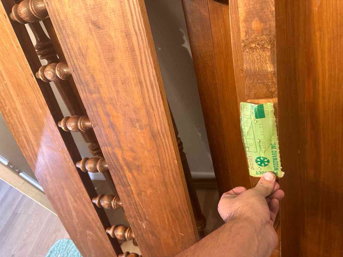 antique spindle full size bed frame - Albuquerque, New Mexico - FleaMarketBay