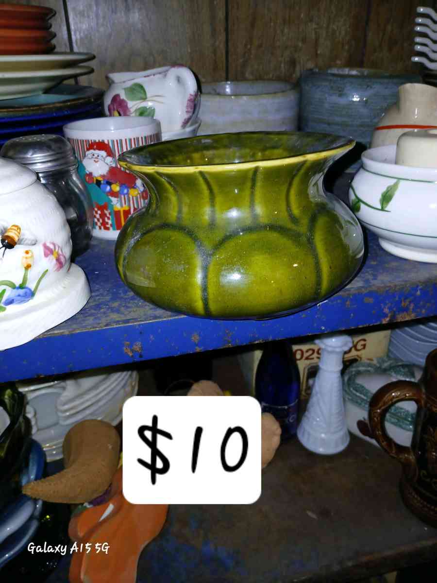 1950s Brush McCoy Art Pottery Spittoon - Jonesville, Virginia