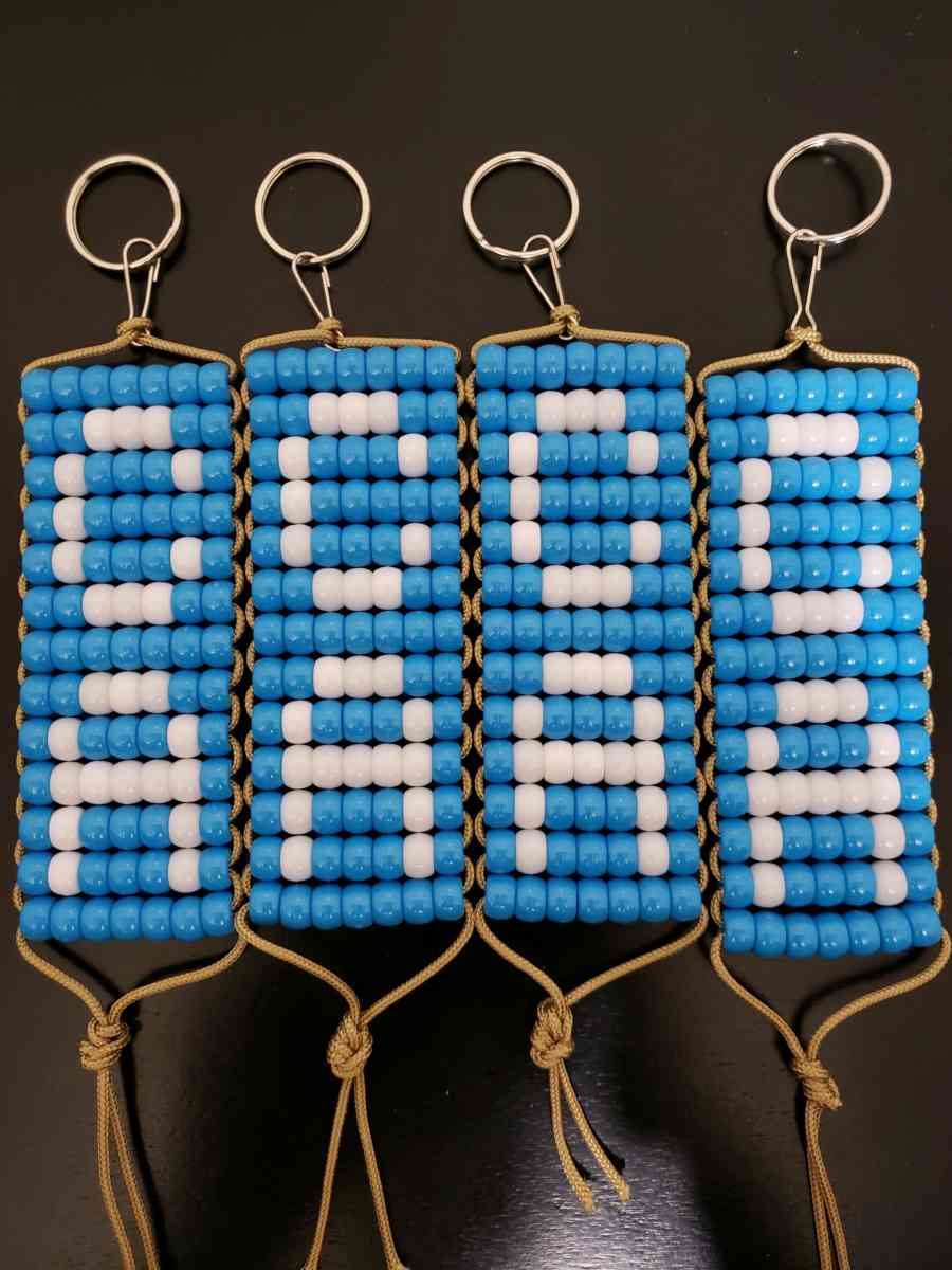 California initials Keychains - Sacramento, California