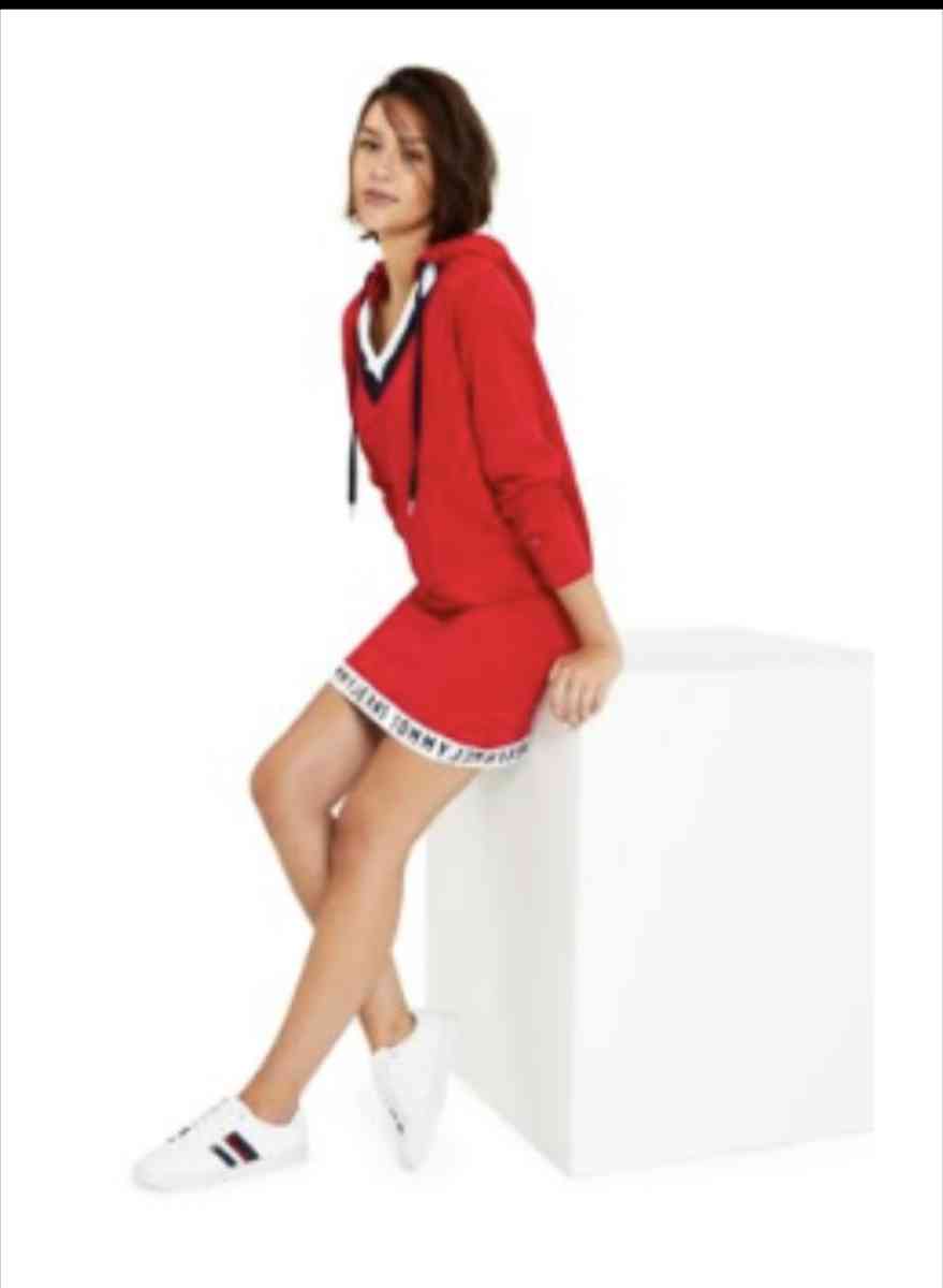 Tommy Hilfiger Tommy Jeans Womens Hooded Sweatshirt Dress - Staten Island, New York