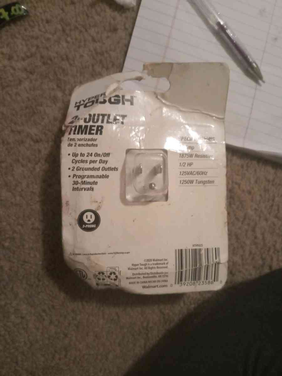 hyper tough 2 outlet timer - Albuquerque, New Mexico - FleaMarketBay