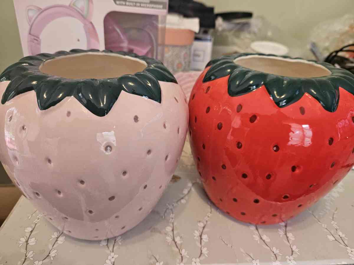 floreros strawberryshaped - Hollywood, Florida - FleaMarketBay