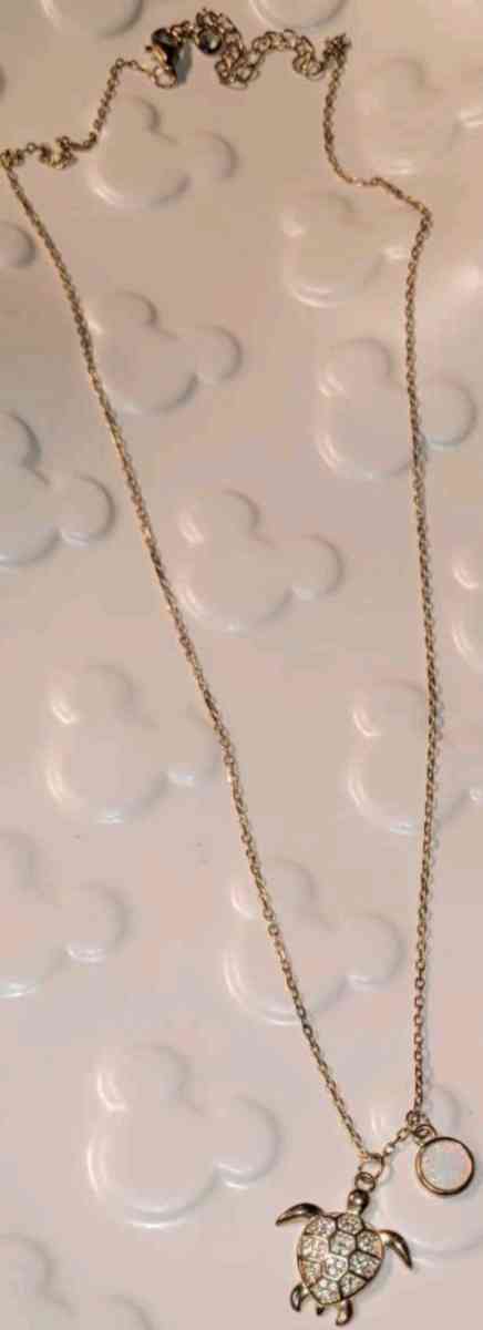 Sea Turtle pendant with CZ and circular opal accents - Allamuchy, New Jersey