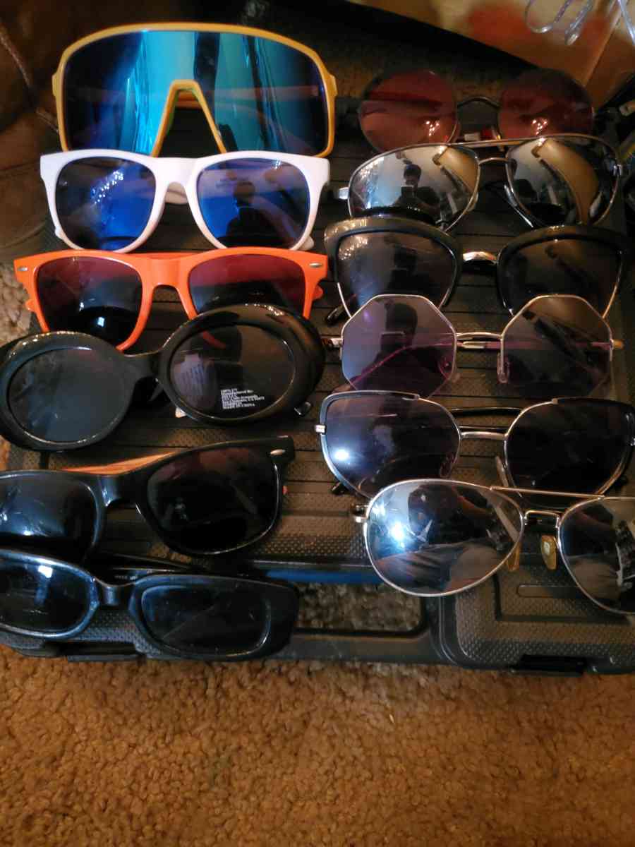 sun glasses 10 bucks for all 12 pairs - Denver, Colorado