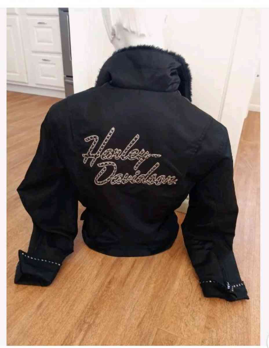 Harley Davidson Jacket Faux Fur Collar Size S - San Bernardino, California