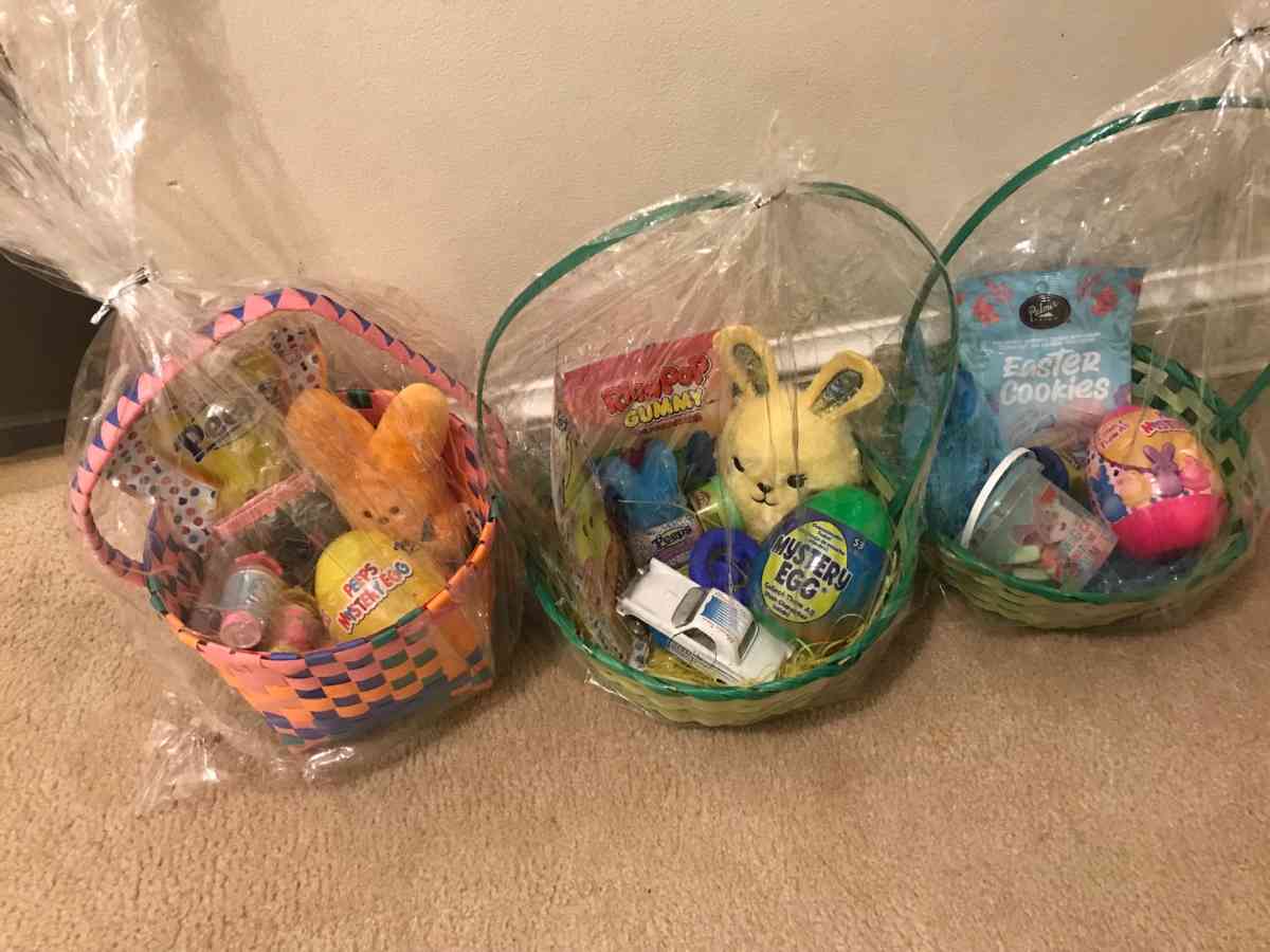 hand made Easter baskets