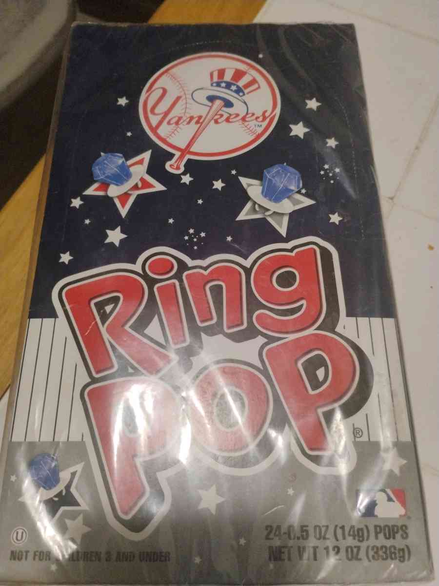 Yankees Ring Pop 2405 OZ 14g Pops NervWT 12 OZ - Millville, New Jersey - FleaMarketBay