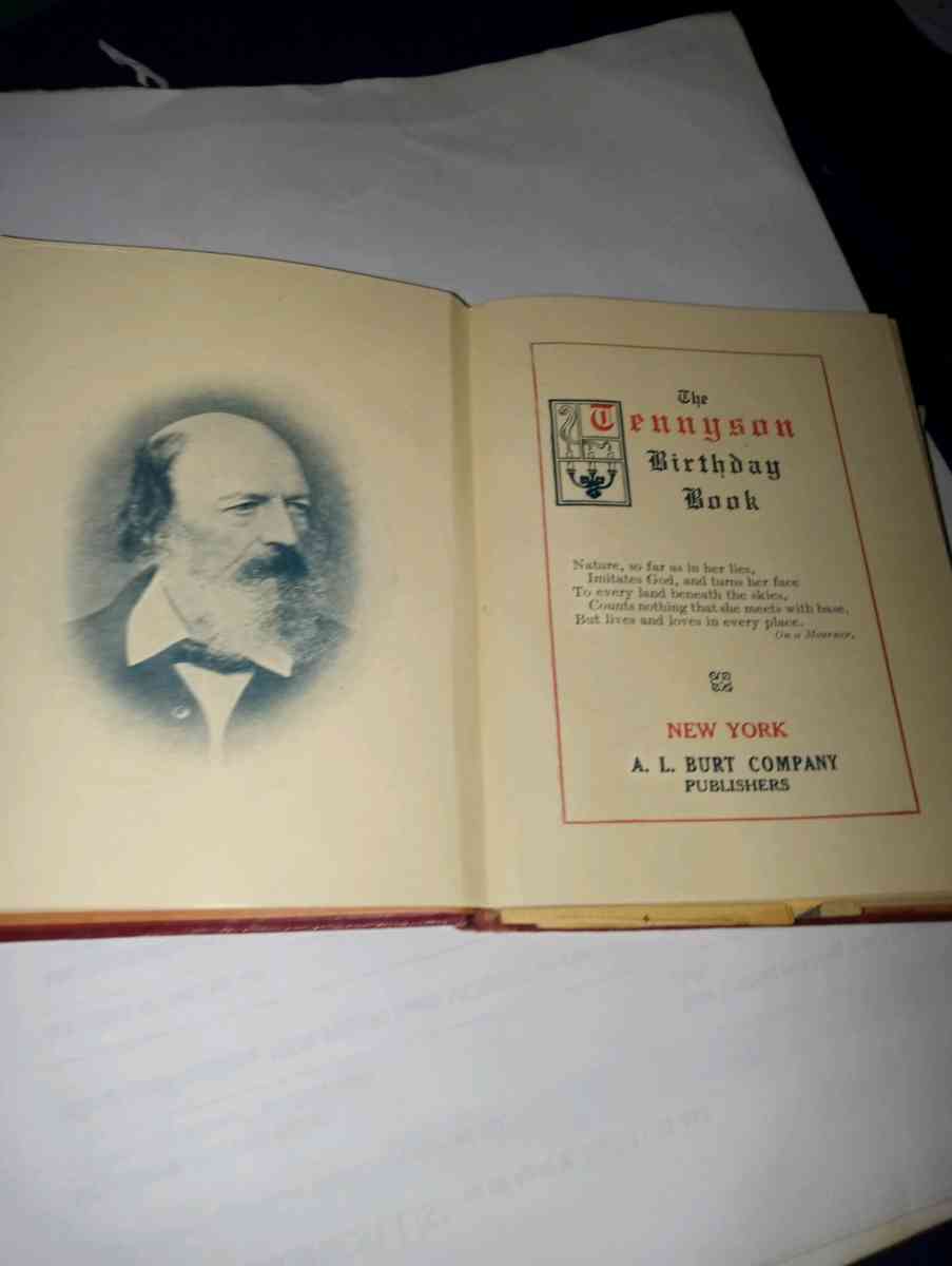 The Tennyson Birthday Book - Springfield, Illinois - FleaMarketBay