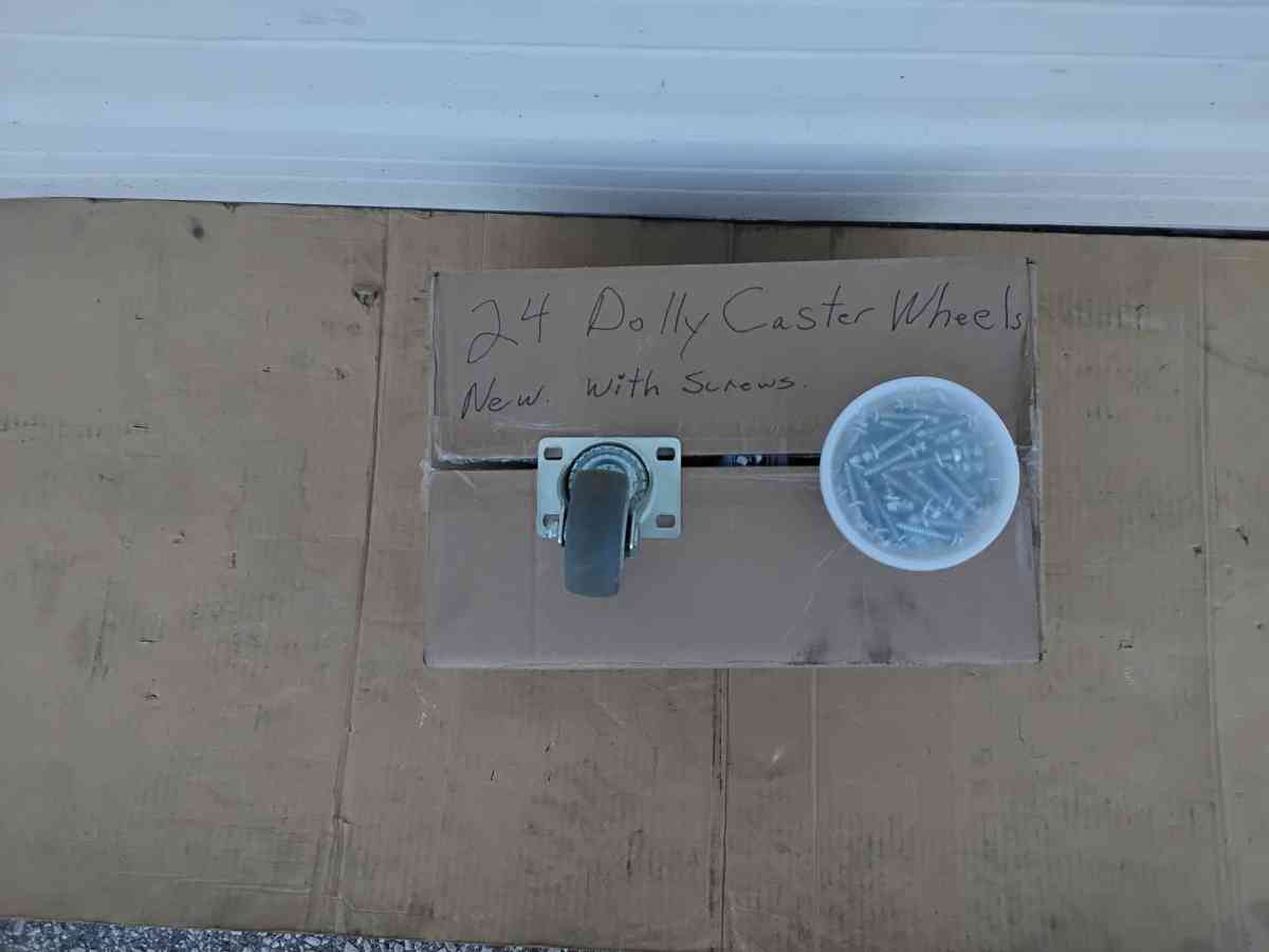 Nice Heavy Duty Caster Wheels 24 and with Hardware Like New - Williamstown, New Jersey - FleaMarketBay