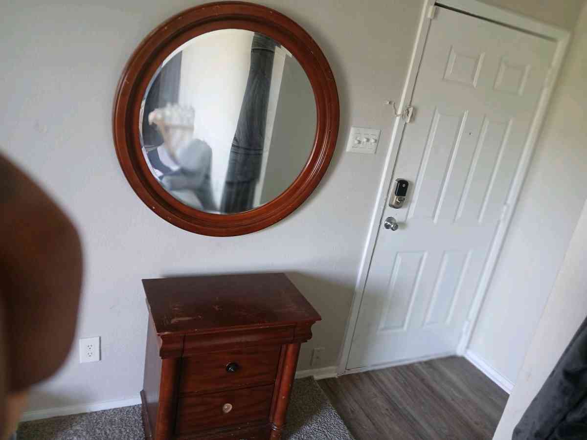 Dresser Mirror And Nightstand - Fort Worth, Texas - FleaMarketBay