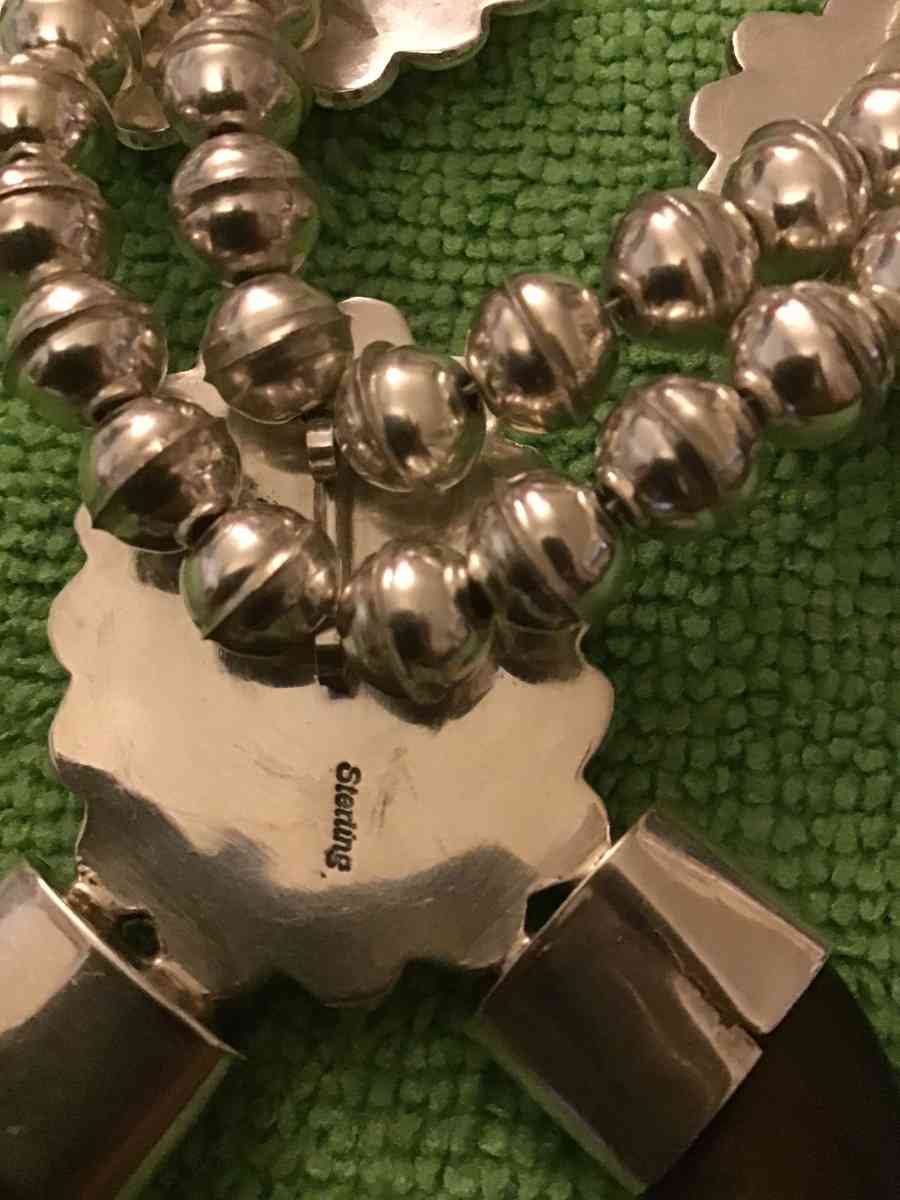 Navajo Native American sterling silver bear claw turquoise n - Bothell, Washington - FleaMarketBay