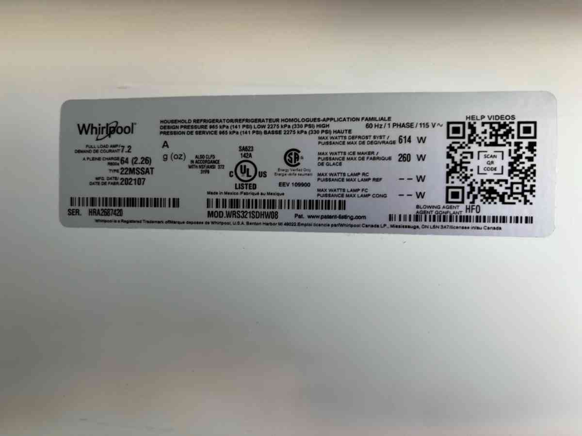 Double door Whirlpool Refrigerator - Cameron, Texas - FleaMarketBay