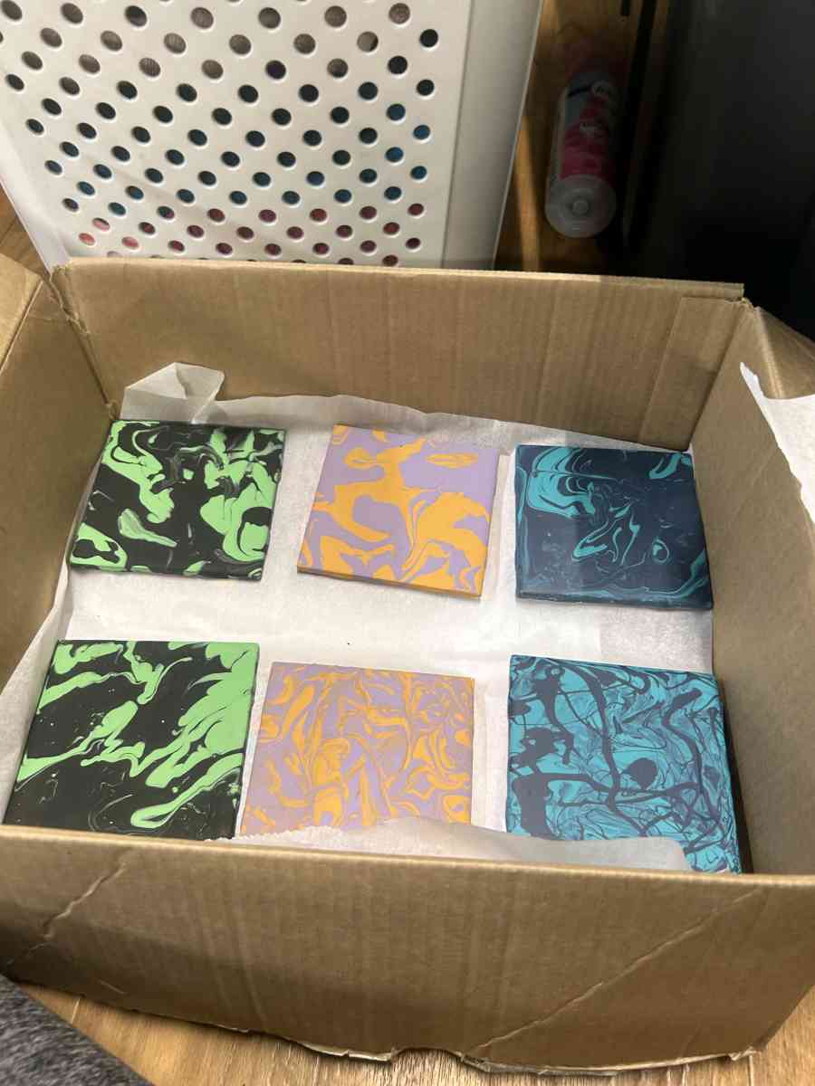 designed ceramic tiles for home decor and used for coasters - Somerville, Alabama - FleaMarketBay