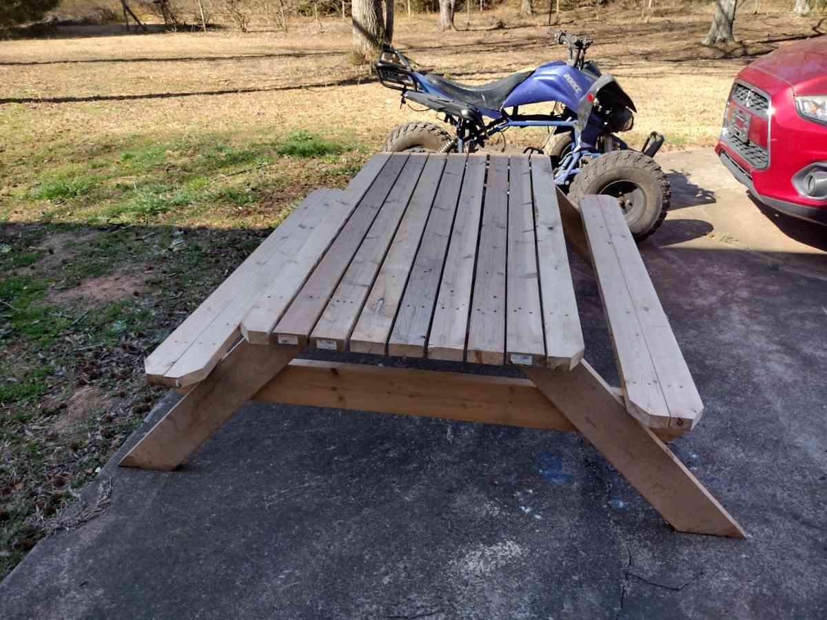 hand built Kids and adult sized picnic tables - Griffin, Georgia - FleaMarketBay