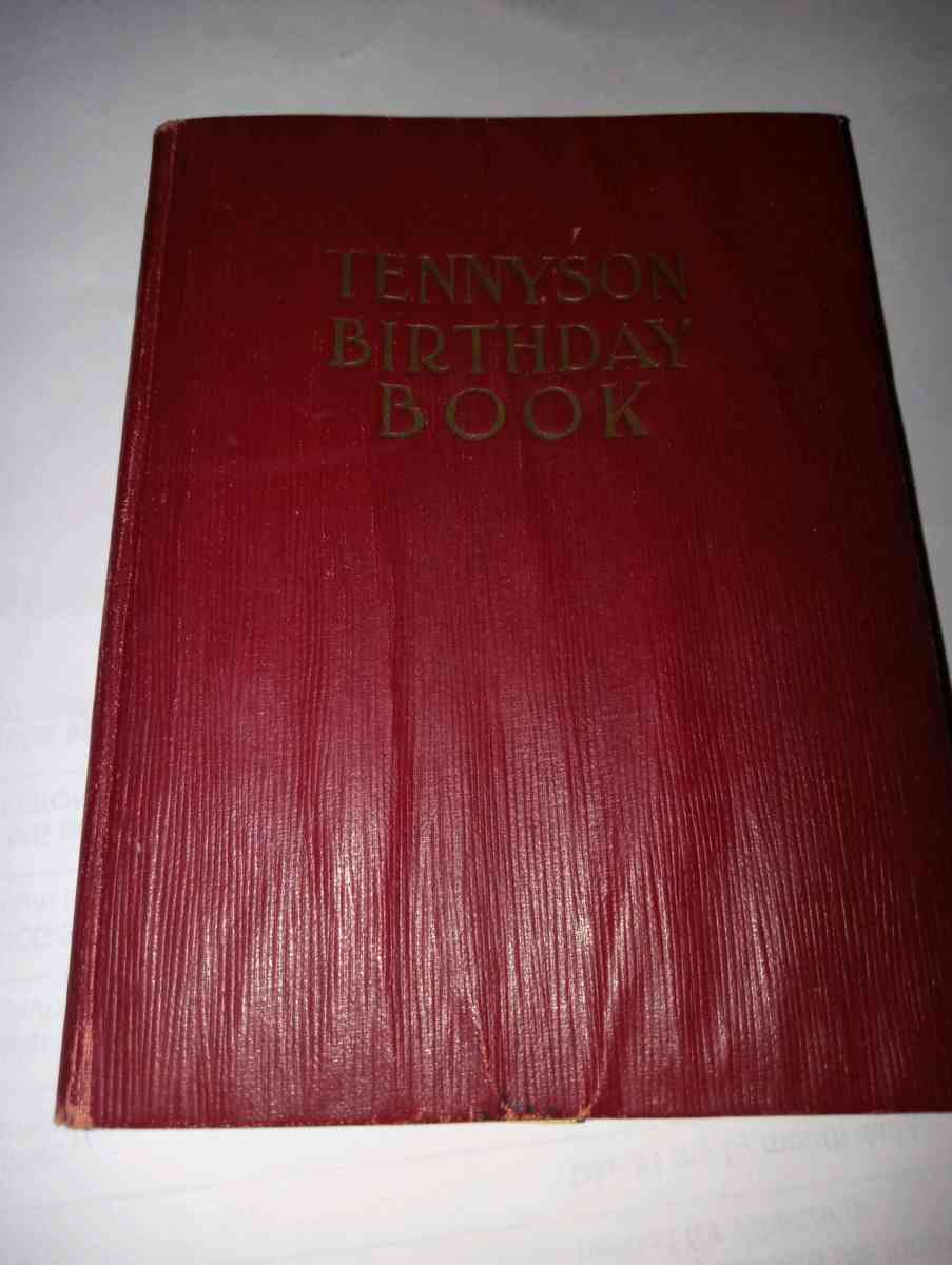 The Tennyson Birthday Book - Springfield, Illinois