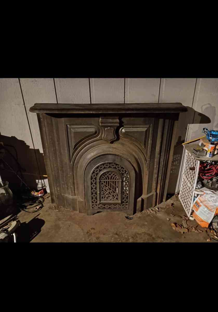 Victorian Cast Iron Fireplace Surround and Mantle - Florence, Mississippi