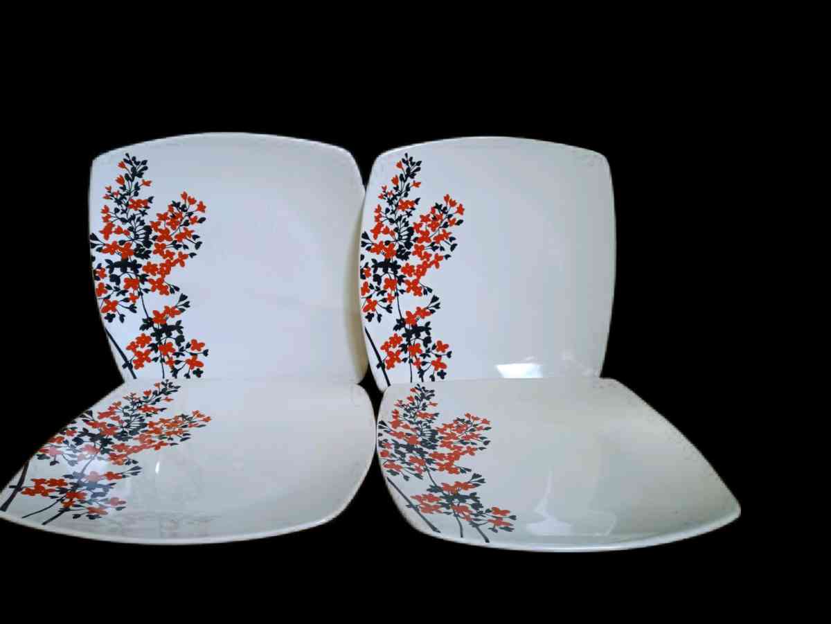 Windham Park Dyrham Park Red Square Dinner Plate 11336518 - Roanoke, Virginia