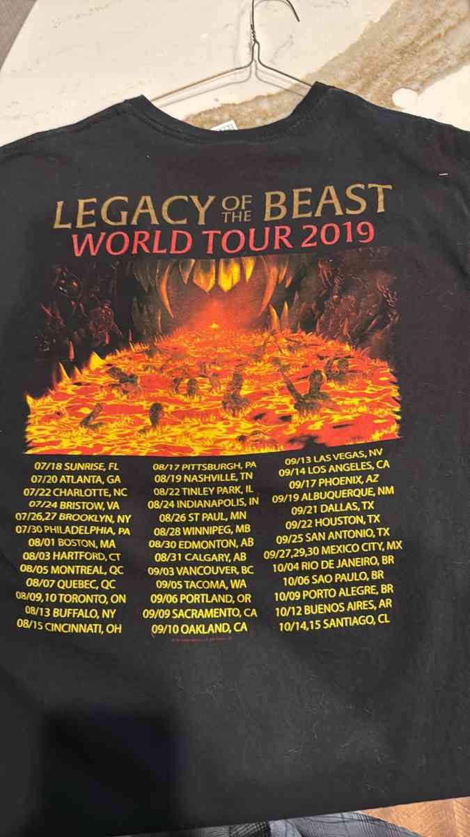 IRON MAIDEN 2019 TShirt - Henning, Minnesota - FleaMarketBay