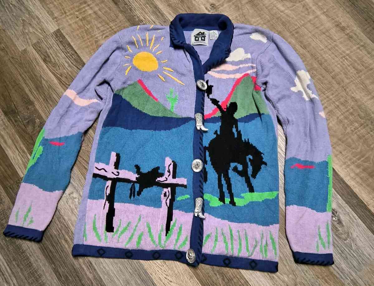 Vintage Storybook Knits Sweater Size Small - Brodhead, Wisconsin