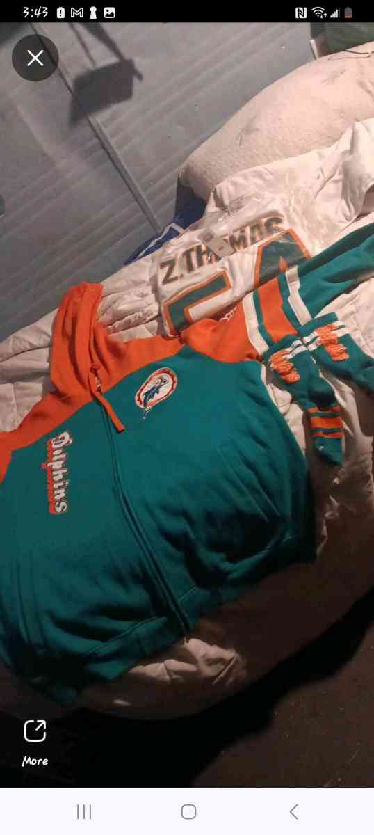 Miami dolphins jersey with Jacket and socks - Saint Petersburg, Florida - FleaMarketBay