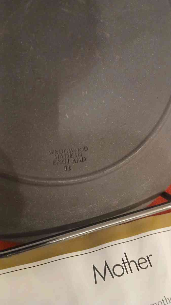 Mother a Black Basalt Plate by Wedgewood - La Crosse, Wisconsin - FleaMarketBay
