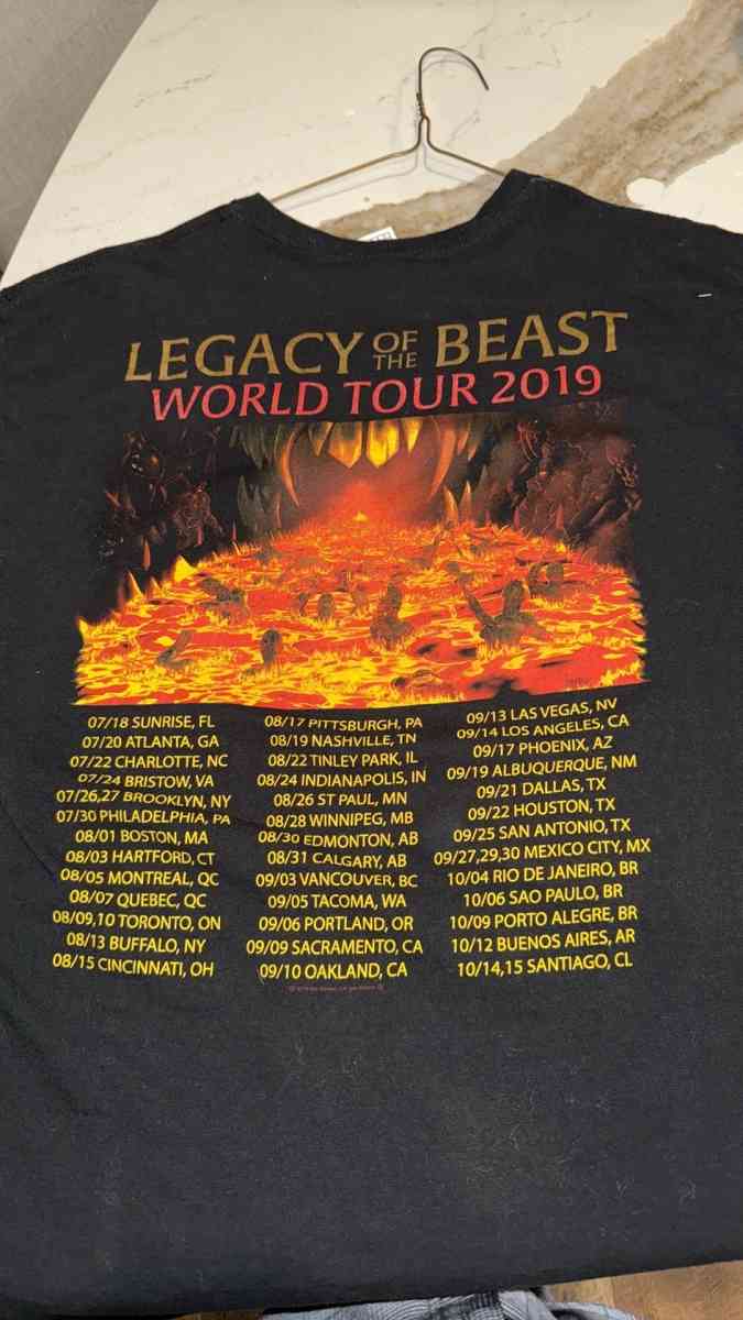 IRON MAIDEN 2019 TShirt - Henning, Minnesota - FleaMarketBay