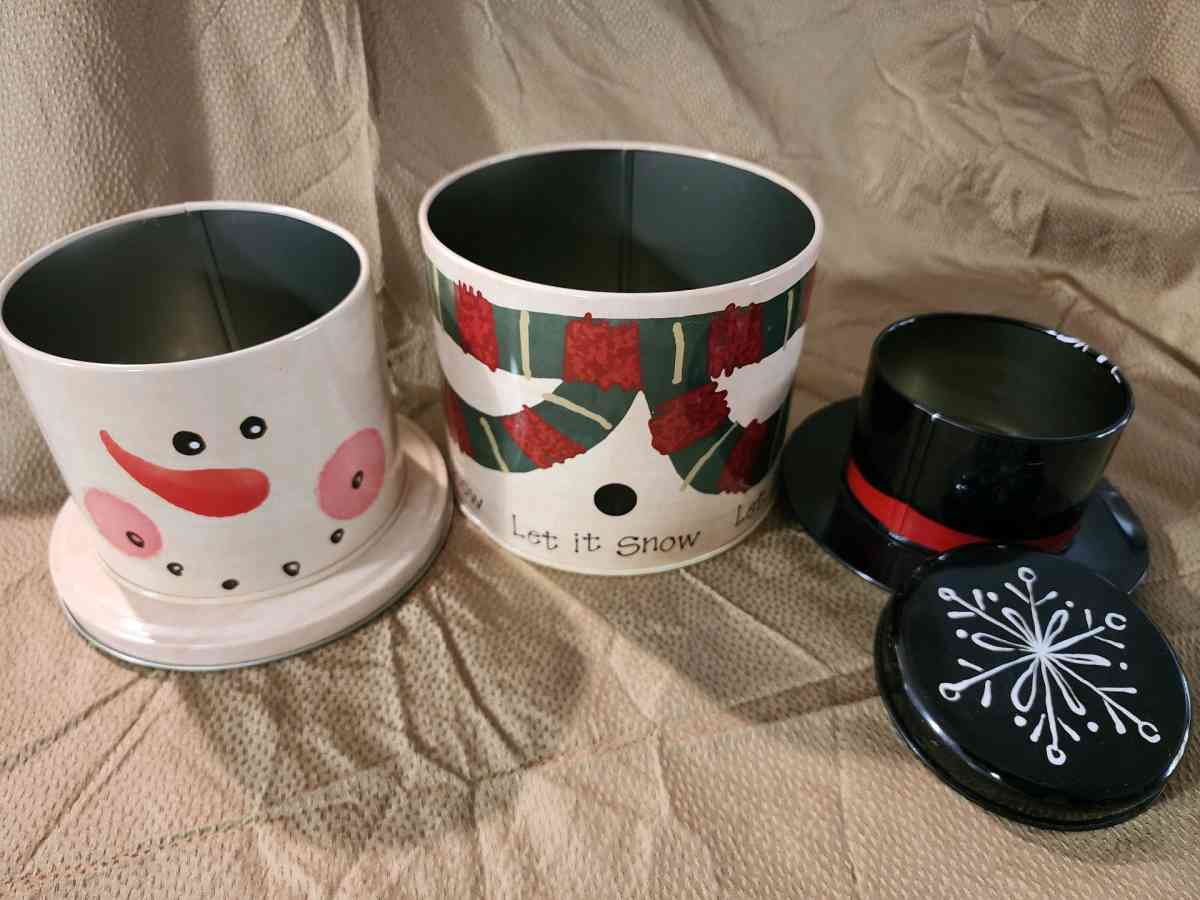 3 compartment cookie tin - Knoxville, Tennessee - FleaMarketBay