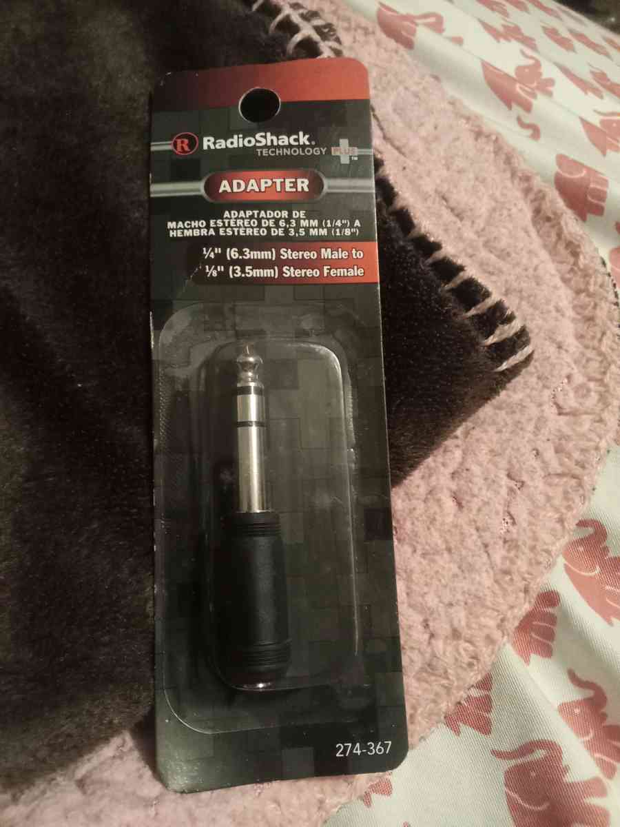RadioShack 63mm Male to 35mm Female Headphone Stereo Jack - Demopolis, Alabama - FleaMarketBay